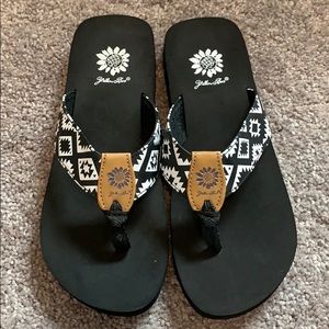 Yellow Box Flip Flops